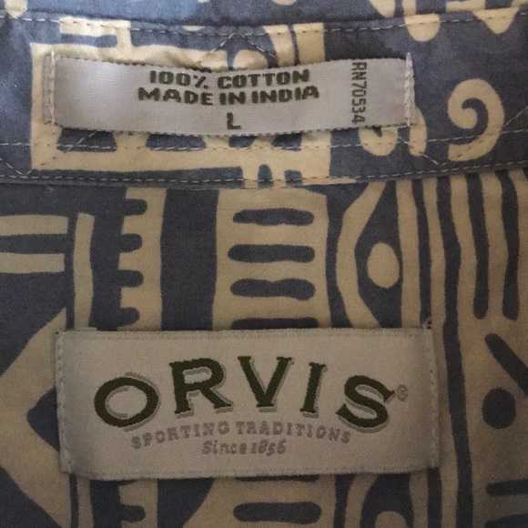 Orvis Lightweight Kenya Print Shirt (Men’s L) - Picture 2 of 2